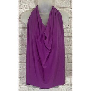 Magicsuit 16 Underwire Sophie Cowl Neck Halter Tankini Top Purple Swimwear Women